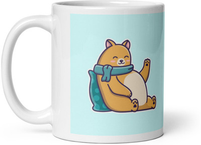 Dr Farfar Relaxing Bear Ceramic Coffee Mug(350 ml)