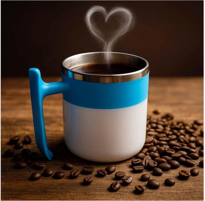 PRANISHA ENTERPRISE POP Insulated Stainless Steel Coffee (Multicolor, Pack of 1) Stainless Steel, Plastic Coffee Mug(350 ml)