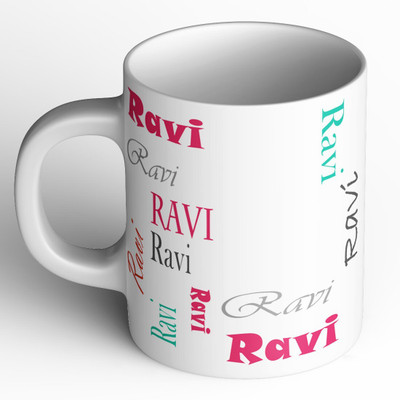 Abaronee 1010_Ravi b004 in name 001 Ceramic Coffee Mug(350 ml)