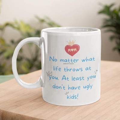 PhotoWalaa Super Mom |Printed Coffee Gift for Mother Day Gift|Birthday Gifts Ceramic Coffee Mug(350 ml)