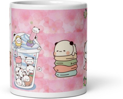 Mr UVD Bubu Dudu Having Fun Together 921 Gift Item for Girlfriend Boyfriend Ceramic Coffee Mug(350 ml)