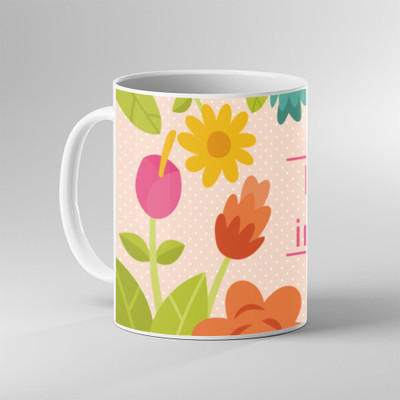 VIKESA Printed Cup , Gifts for Mom, Dad, Bro, Sister, Cousins, Relatives & Friends - Ceramic Coffee Mug(451 ml)