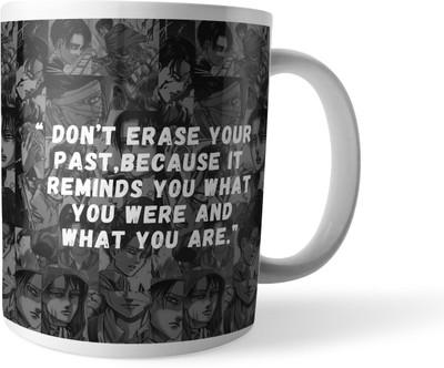 Morons Attack On Titan - Anime Merchandise - d4 Ceramic Coffee Mug(350 ml)