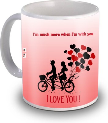 ME&YOU Printed Coffee | Valentine Gifts|Love Gift for Girls| Gift for wife Ceramic Coffee Mug(320 ml)