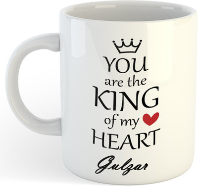 Daddy dream NEW-Gulzar You Are King Of My Heart , Best Gift For Gulzar_NA Ceramic Coffee Mug(325 ml)