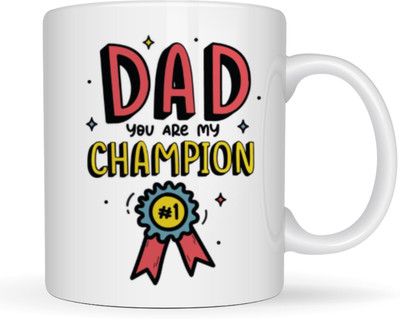 MaddockCorp Maddock Printed Dad Quotes White Ceramic Coffee Mug(350 ml)
