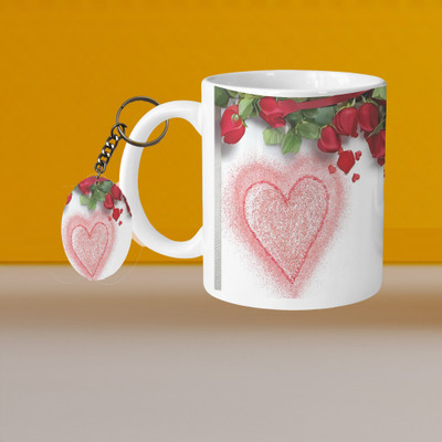 VM MALL 101_VM Life Begains Aftyer Coffee L-O Ceramic Coffee Mug(325 ml, Pack of 2)