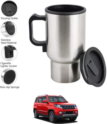 RKPSP Car Travel 12V/350ml/Comfortable Electric Steel Double Wall Universal-235 Stainless Steel Tumbler(350 ml)