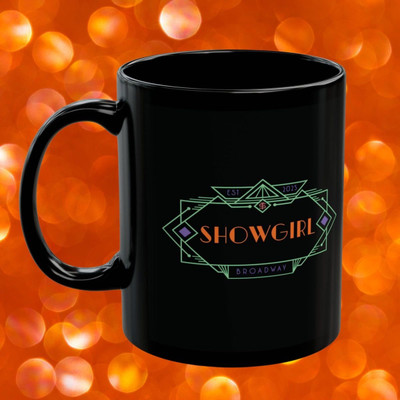 craft maniacs SHOWGIRL PATTERN ART PRINTED 330 ML BLACK MUG FOR TS LOVERS Ceramic Coffee Mug(330 ml)