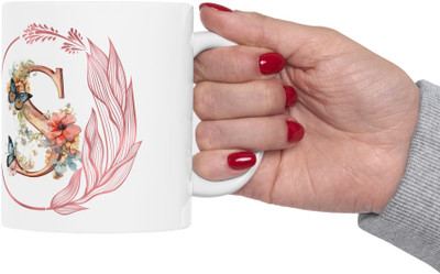 Adnan Letter S Alphabet, Ceramic Coffee Ceramic Coffee Mug(330 ml)