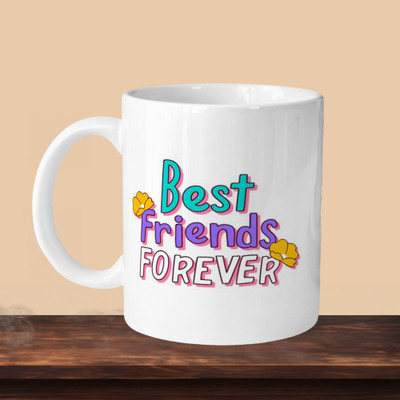 Print Ginnie 101_Best Friend Forever L Ceramic Coffee Mug(325 ml, Pack of 2)