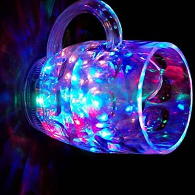 glantax LED Cup Flash Lighting Seven Changing Lights Cup for Drink Ceramic Coffee Mug(50 ml)