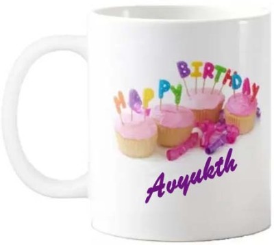 Exocticaa Happy Birthday Gift for Avyukth HBD Quote 074 Ceramic Coffee Mug(325 ml)