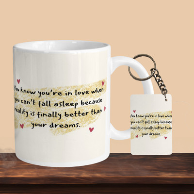 Hunter Studio 101_Cat Love R-R Ceramic Coffee Mug(330 ml, Pack of 2)