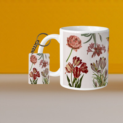 VM SHOPPING MALL VM Make It Happen L-R Ceramic Coffee Mug(330 ml, Pack of 2)