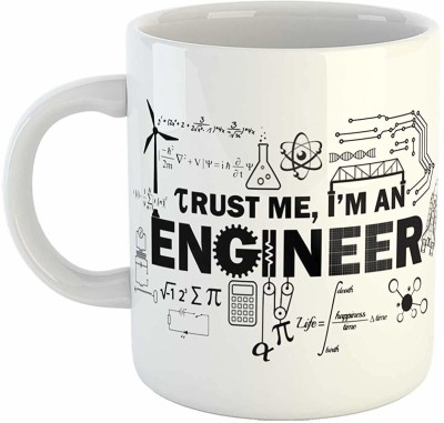 PASHUPATASTRA Trust Me I'm an Engineer, Ceramic White Coffee, Birthday Gift, Engineers Gifts Idea, Printed Ceramic Coffee Mug(330 ml)