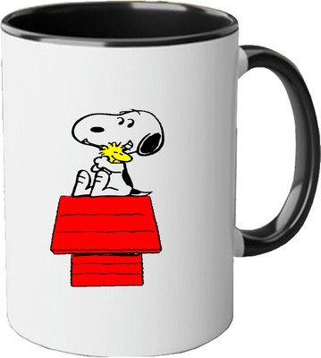 CHARMING Book Reader Quote Printed Black Ceramic Ceramic Coffee Mug(350 ml)