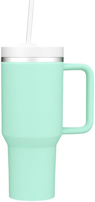 Mitanshi Traders Large Insulated Tumbler With Handle and Straw for Hot Cold Drinks Stainless Steel Tumbler(1200 ml)