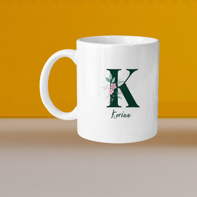 Print Ginnie 101_VM Everything Gets Bettwer With Coffee L-R Ceramic Coffee Mug(325 ml)