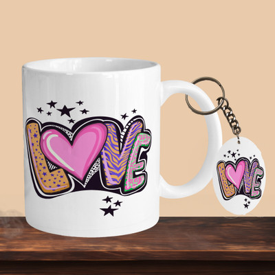 Print Ginnie 101_Love 03 R-O Ceramic Coffee Mug(325 ml)
