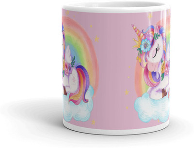 Cheeksy Specially Designed Unicorn Printeds UC16 Ceramic Coffee Mug(350 ml)