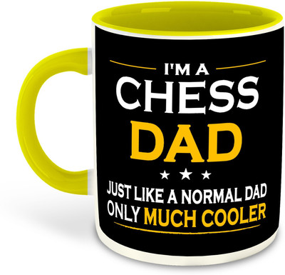 FLEXERSTYLE NEW2025-Mug Chess3325 ml pack of 1 _NEW Ceramic Coffee Mug(350 ml)