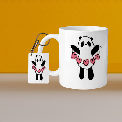 VM MALL 101_VM On-Off L Ceramic Coffee Mug(300 ml, Pack of 2)