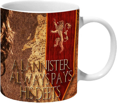 Mooch Wale Game Of Thrones Tyrion Lannister Always Pays His Debts Ceramic Coffee Mug(325 ml)