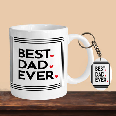 Print Ginnie 101_Best Dad Ever 04 R-O Ceramic Coffee Mug(325 ml)