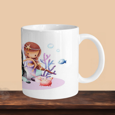 VMSHOPPINGMART 101_Mermaid R Ceramic Coffee Mug(330 ml)