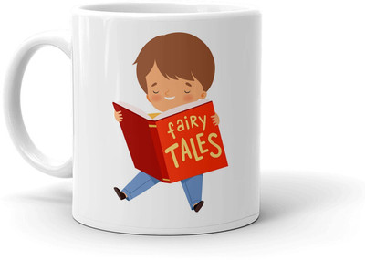 Clapcart Fairy Tales He Design Printed Ceramic Coffee Mug(350 ml)