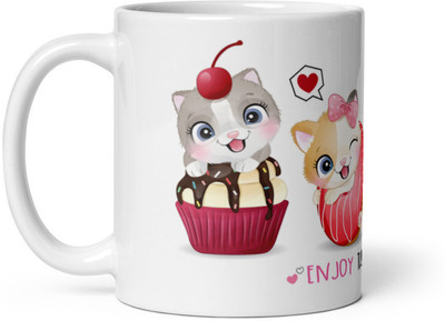 Mr UVD Enjoy The Good Time Ceramic Coffee Mug(350 ml)