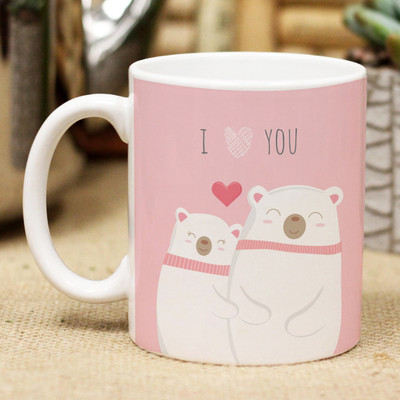 Flipkart SmartBuy I Love You Valentines Day Ceramic Coffee Mug(300 ml)