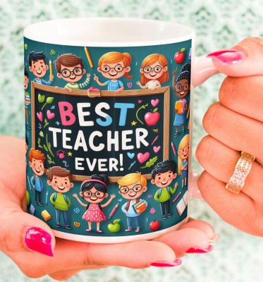 YAYATI Thank You Teacher, Gift for Teacher on Birthday and Teacher's Day Teacher203 Ceramic Coffee Mug(330 ml)