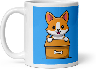 Cheeksy Fox in a Box Ceramic Coffee Mug(350 ml)
