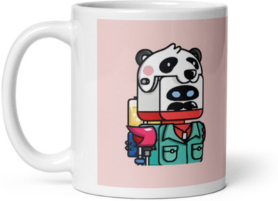 Dr Farfar Aged Robot Ceramic Coffee Mug(350 ml)