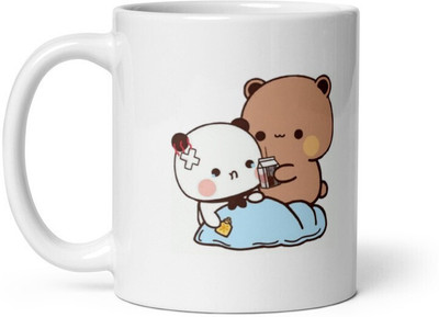 Mr UVD Bubu Dudu Got Fever And Caring for each Other 934 Gift Item for Girlfriend_MUGG Ceramic Coffee Mug(350 ml)