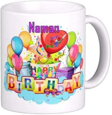 Exocticaa Happy Birthday Gift for Nakshatra 003 Ceramic Coffee Mug(325 ml)