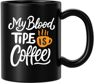 BLISSart New_Premium_coffee ceramic mug_hh634 Ceramic Coffee Mug(350 ml, Pack of 4)