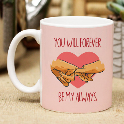 Flipkart SmartBuy Forever Be My Always Ceramic Coffee Mug(300 ml)
