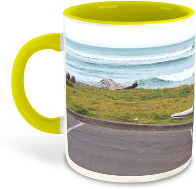 FLEXERSTYLE NEW2025-Mug MixTravelTheme-325 ml pack of 1 _NEW Ceramic Coffee Mug(325 ml)