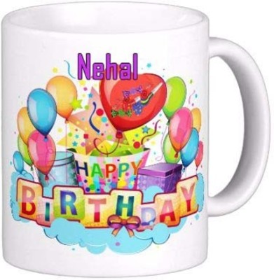 GNS Happy Birthday Gift for Nehal 003 Ceramic Coffee Mug(325 ml)