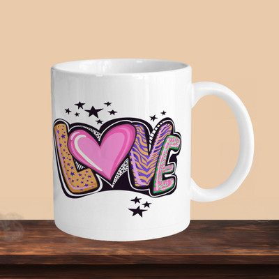 Printhorizon 101_Love 03 R Ceramic Coffee Mug(330 ml)