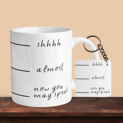 Print Ginnie 101_Shhh R-S Ceramic Coffee Mug(325 ml)