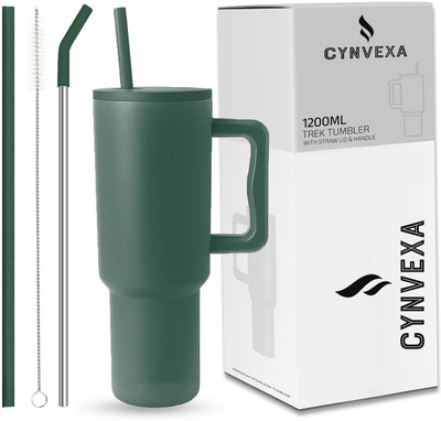 hkb Tumbler Sipper With Handle, Straw Stainless Steel Tumbler(1200 ml)