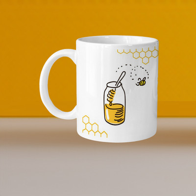 VM SHOPPING MALL VM Hello Panda L Ceramic Coffee Mug(300 ml)