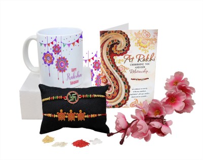 Kesri Gifts Happy Rakhi/Rakshabandhan -(mrc-AD-rakhi21-085) Ceramic Coffee Mug(325 ml)