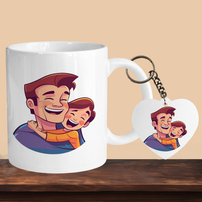 Print Ginnie 101_Dad Son Love R-H Ceramic Coffee Mug(325 ml)