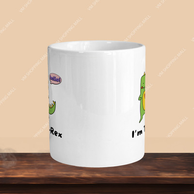 Print Ginnie 101_I'm Tea Rex R-H Ceramic Coffee Mug(325 ml)