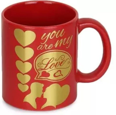 Love And Joy Printed Coffee For Couples Ceramic Coffee Mug(250 ml)